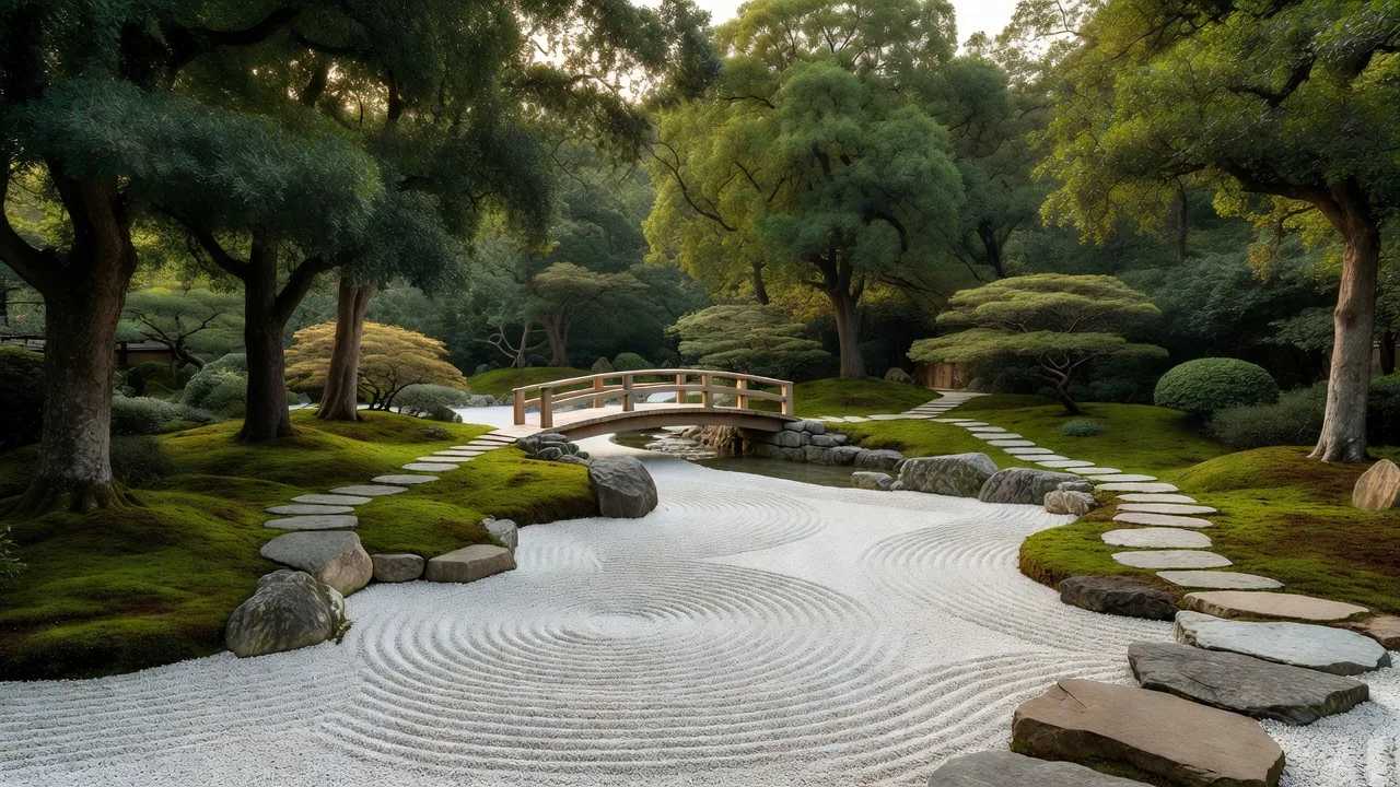 日本庭園の広がる風景